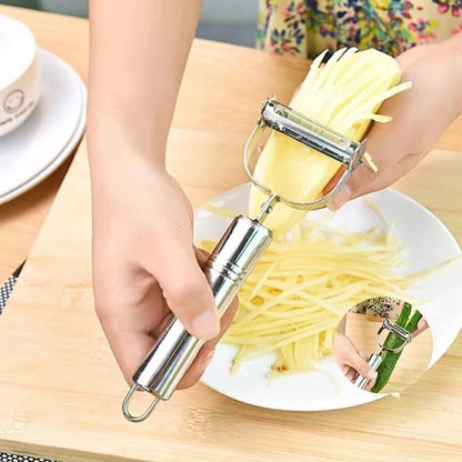 2 in 1 Stainless Steel Julienne Vegetable Peeler